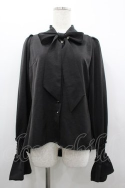 画像1: Riu / リボンタイ長袖ブラウス  黒 I-26-02-20-005-LO-BL-SA-ZI