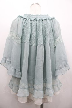 画像2: axes femme / フラワーレース半袖シフォントップス  ミント I-26-02-20-046-AX-TO-SA-ZI