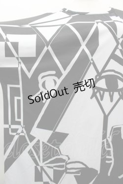 画像3: ankoROCK / 絵画BIG TEE  黒Ｘ白 I-26-02-20-047-PU-TO-SA-ZI