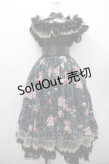 Triple fortune / マカロンティータイムワンピース  黒 I-26-02-20-058-EL-OP-SA-ZI