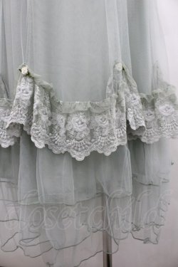 画像3: axes femme / ローズ付ドレープチュールスカート  ミント I-26-02-20-064-AX-SK-SA-ZI