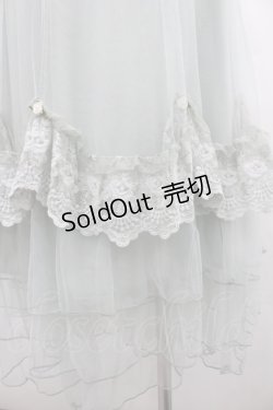 画像3: axes femme / ローズ付ドレープチュールスカート  ミント I-26-02-20-064-AX-SK-SA-ZI