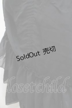 画像3: ATELIER PIERROT / バッスルスカート ロング  黒 I-26-02-20-066-EL-SK-SA-ZI