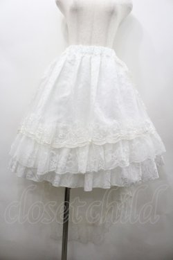 画像1: MR corset / レースロングスカート  白 I-26-02-20-067-PU-SK-SA-ZI