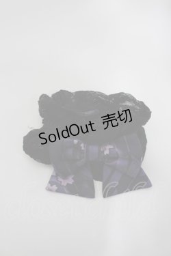 画像4: gouk (kikou) / 市松リボンの袴スカート  黒Ｘ紫 I-26-02-20-068-0-SK-SA-ZI