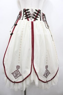 画像1: Ozz oneste / サイド編み下げチャイナスカート  アイボリー I-26-02-20-070-OO-SK-SA-ZI