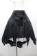 画像1: BPN / フロントクロスフリルスカート  黒 I-26-02-20-071-GO-SK-SA-ZI (1)