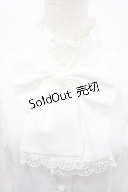 画像3: Sheglit / スタンドカラーリボンジャボブラウス  白 I-26-02-20-007-EL-BL-SA-ZI