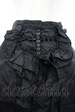 画像3: BPN / フロントクロスフリルスカート  黒 I-26-02-20-071-GO-SK-SA-ZI