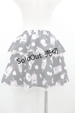 画像2: ACDC RAG / おてあてスカート  黒Ｘピンク I-26-02-20-072-PU-SK-SA-ZI