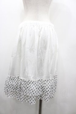 画像2: MARBLE / スターシフォンスカート  白Ｘ黒 I-26-02-20-075-GO-SK-SA-ZI