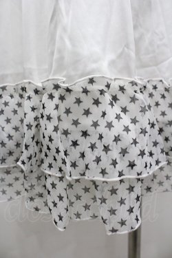 画像3: MARBLE / スターシフォンスカート  白Ｘ黒 I-26-02-20-075-GO-SK-SA-ZI