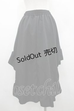 画像2: MARBLE / フリル燕尾スカート  黒 I-26-02-20-077-GO-SK-SA-ZI