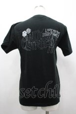 画像2: Candy Stripper / スカルスペードTシャツ 2 黒Ｘ青Ｘ緑 I-26-02-20-008-PU-TO-SA-ZI (2)