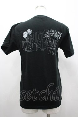 画像2: Candy Stripper / スカルスペードTシャツ 2 黒Ｘ青Ｘ緑 I-26-02-20-008-PU-TO-SA-ZI