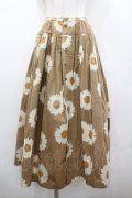 PINK HOUSE / 雛菊プリントスカート  ブラウンＸ白 I-26-02-20-079-LO-SK-SA-ZI