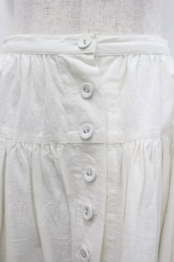 画像3: PINK HOUSE / 裾ピンタックスカート  白 I-26-02-20-080-LO-SK-SA-ZI