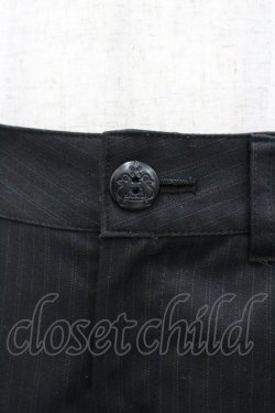 画像3: MIHO MATSUDA / ストライプハーフパンツ  黒 I-26-02-20-091-GO-PA-SA-ZI