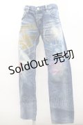 HYSTERIC GLAMOUR / ガールプリントデニム M ブルー I-26-02-20-095-PU-PA-SA-ZI