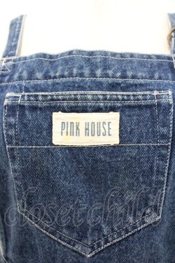 画像3: PINK HOUSE / ロゴワッペンデニムジャンパースカート  青デニム I-26-02-20-096-LO-OP-SA-ZI