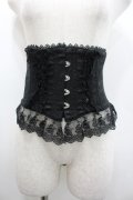 ATELIER PIERROT / Frill Short Corset コルセット  黒 I-26-02-20-098-EL-TO-SA-ZI