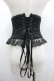 画像2: ATELIER PIERROT / Frill Short Corset コルセット  黒 I-26-02-20-098-EL-TO-SA-ZI (2)