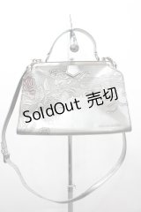 Jean Paul GAULTIER / ニューローズがま口ドクターバッグ  シルバー I-26-02-20-101-GO-BG-SA-ZI