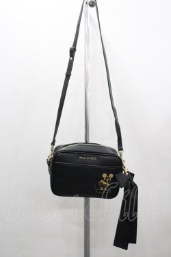 画像1: Maison de FLEUR / Micky Mouse/ショルダーバッグ  黒ｘゴールド I-26-02-20-102-LO-BG-SA-ZI