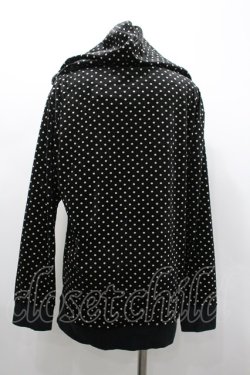 画像2: MILKBOY / ドットパーカー  黒Ｘアイボリー I-26-02-20-011-MB-TO-SA-ZI