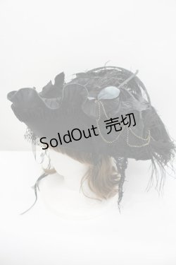 画像1: GOTHPUNKその他(買取対象外) / 羽根薔薇モチーフハット  黒 I-26-02-20-109-GO-AC-SA-ZT087