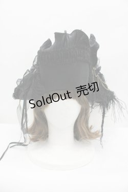 画像2: GOTHPUNKその他(買取対象外) / 羽根薔薇モチーフハット  黒 I-26-02-20-109-GO-AC-SA-ZT087