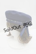 Amavel / ロゴリボンブローチ付ベレー帽  ネイビー I-26-02-20-110-CA-AC-SA-ZI
