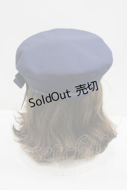 画像3: Amavel / ロゴリボンブローチ付ベレー帽  ネイビー I-26-02-20-110-CA-AC-SA-ZI