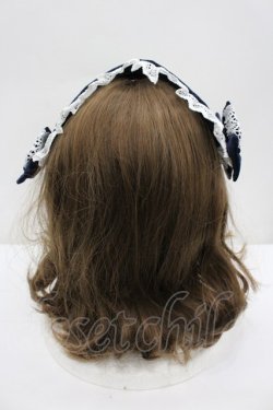 画像3: Coenobita / 別珍ヘッドドレス  ネイビー I-26-02-20-112-LO-AC-SA-ZI