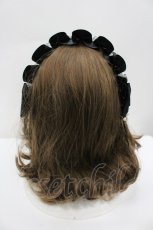 画像3: LOLITAその他(お買取対象外) / リボンパール&スターレースヘッドドレス  黒Ｘ白 I-26-02-20-114-LO-AC-SA-ZT485 (3)