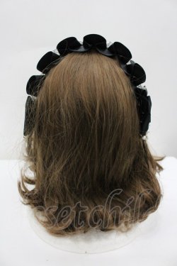 画像3: LOLITAその他(お買取対象外) / リボンパール&スターレースヘッドドレス  黒Ｘ白 I-26-02-20-114-LO-AC-SA-ZI