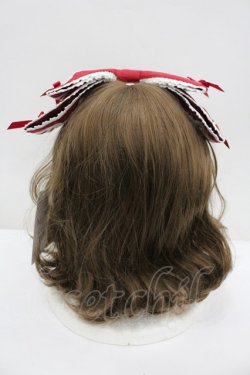 画像3: Chalmiere / 梯子レースリボン型ヘッドドレス  赤 I-26-02-20-115-0-AC-SA-ZI