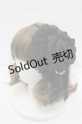 ATELIER PIERROT / ローズパールカチューシャ  黒 I-26-02-20-117-EL-AC-SA-ZI