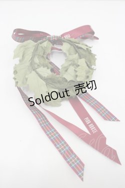 画像2: PINK HOUSE / チェックリボンリースブローチ  緑Ｘ赤 I-26-02-20-118-LO-AC-SA-ZI