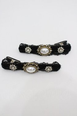 画像1: LOLITAその他(お買取対象外) / ビジュークリップセット  黒Ｘシルバー I-26-02-20-121-LO-AC-SA-ZI