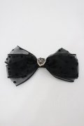 Rojita / ドットオーガンジーリボンヘアクリップSET  黒 I-26-02-20-122-LO-AC-SA-ZI
