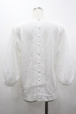 画像2: PINK HOUSE / 胸元リボン長袖ブラウス  白 I-26-02-20-016-LO-BL-SA-ZI