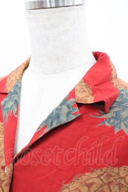 画像3: PINK HOUSE / パイナップル半袖ブラウス  赤Ｘブラウン I-26-02-20-018-LO-BL-SA-ZI