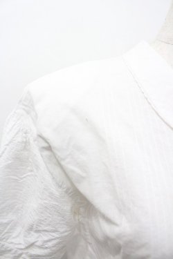 画像3: PINK HOUSE / 胸元リボンストライプ刺繍半袖ブラウス  白 I-26-02-20-019-LO-BL-SA-ZI