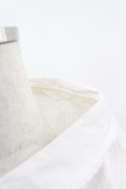 画像4: PINK HOUSE / 胸元リボンストライプ刺繍半袖ブラウス  白 I-26-02-20-019-LO-BL-SA-ZI