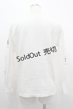 画像2: PINK HOUSE / チェックテディベア&ロゴpt長袖Tシャツ  ホワイト I-26-02-20-023-LO-TS-SA-ZI