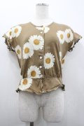 PINK HOUSE / 雛菊プリントカーディガン  ブラウンＸ白 I-26-02-20-024-LO-TO-SA-ZI