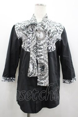 画像1: MILKBOY / PALACE SHIRTS  黒Ｘ白 I-26-02-20-027-MB-BL-SA-ZI