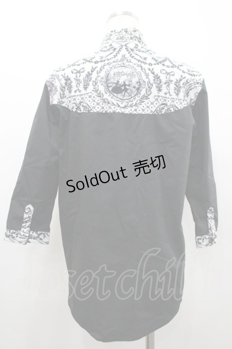 画像2: MILKBOY / PALACE SHIRTS  黒Ｘ白 I-26-02-20-027-MB-BL-SA-ZI (2)