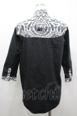 画像2: MILKBOY / PALACE SHIRTS  黒Ｘ白 I-26-02-20-027-MB-BL-SA-ZI (2)